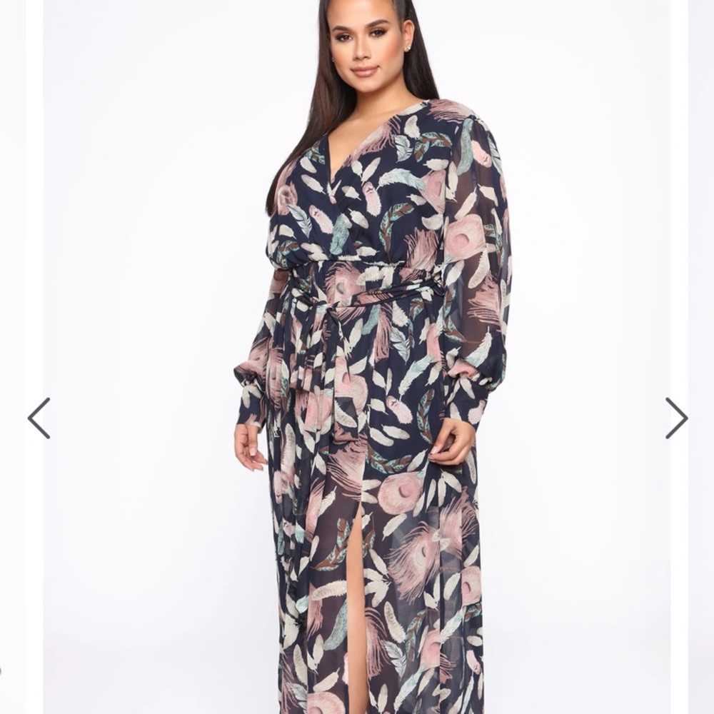 Fashion Nova Maxi Brunch Dress